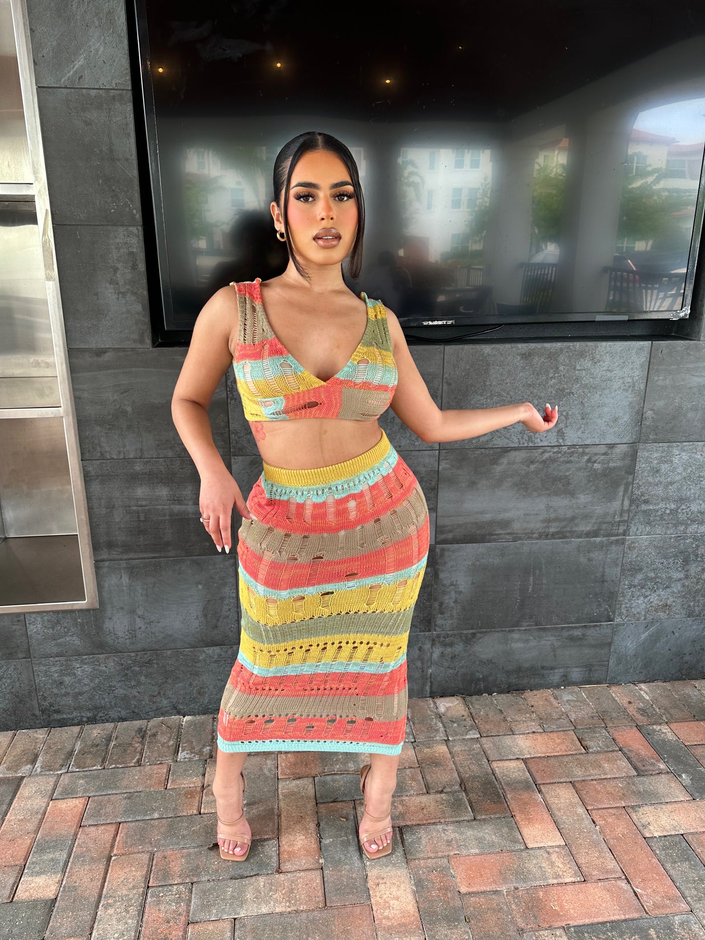 “Mykonos” Skirt Set