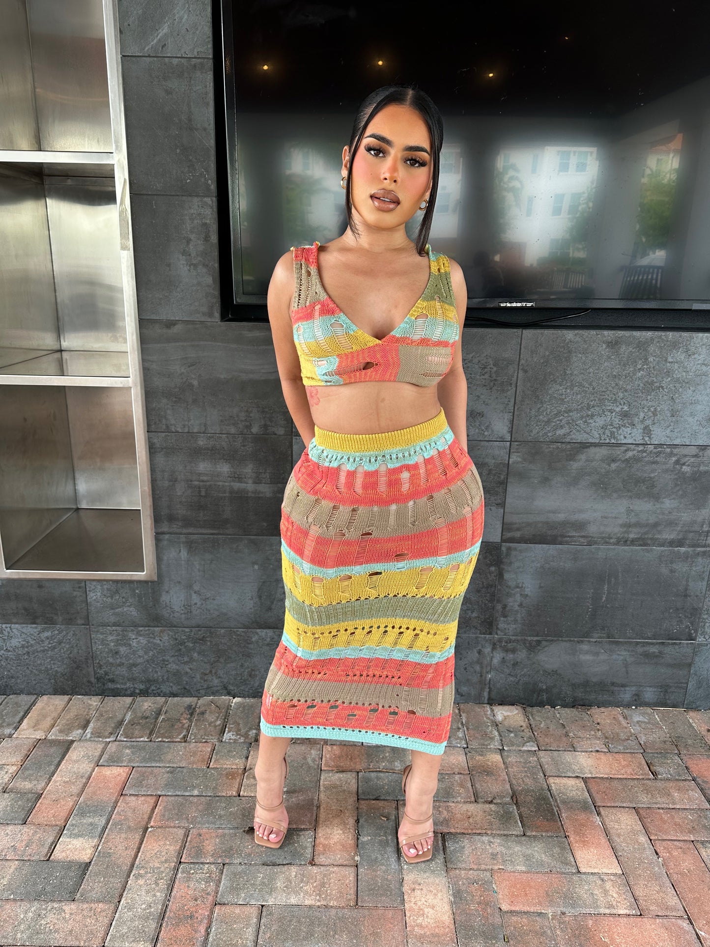 “Mykonos” Skirt Set