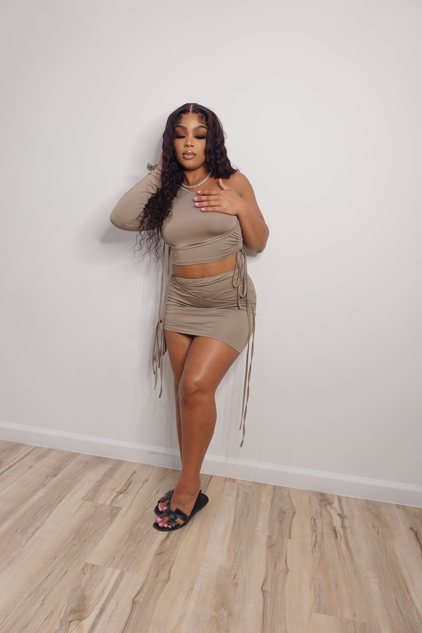 Off Shoulder Skirt Set