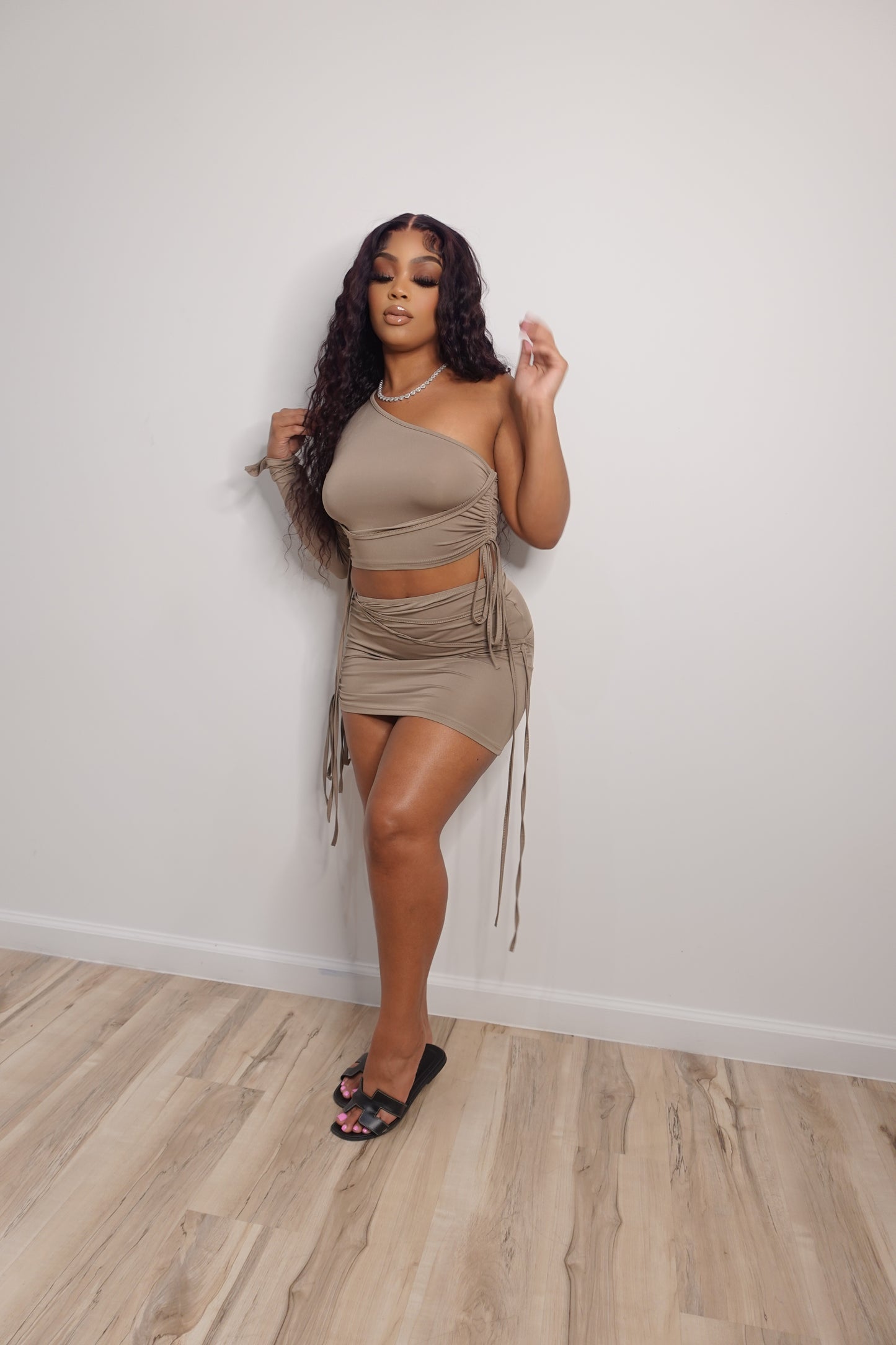 Off Shoulder Skirt Set